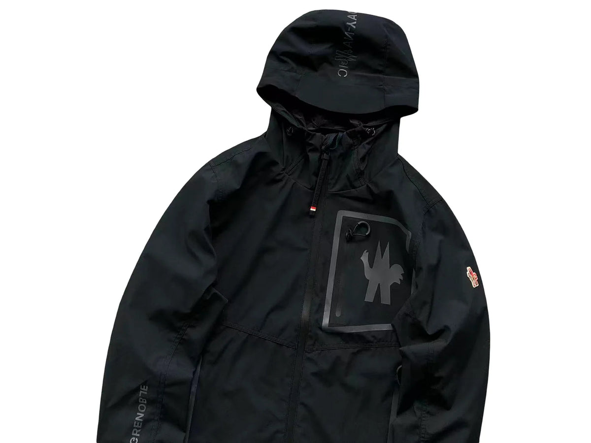 Moncler Black Grenoble Hooded Zip Jacket