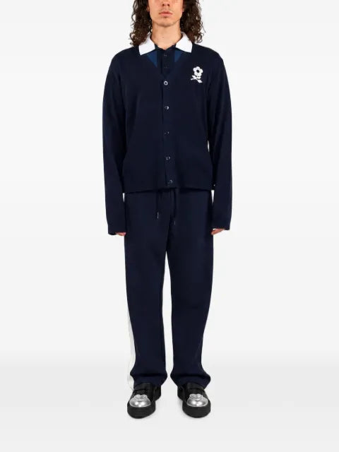 Maison hideout logo-print button-up cardigan