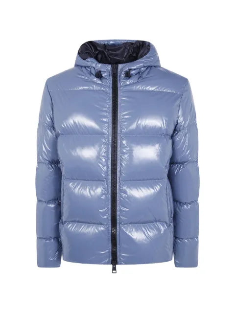 Herno logo-patch padded jacket