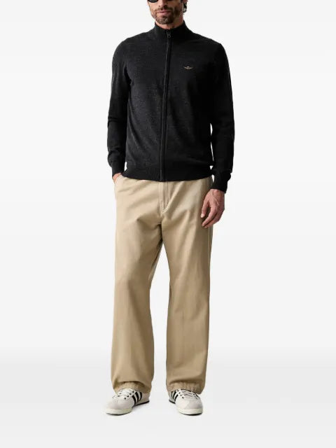 Aeronautica Militare logo-embroidered cardigan
