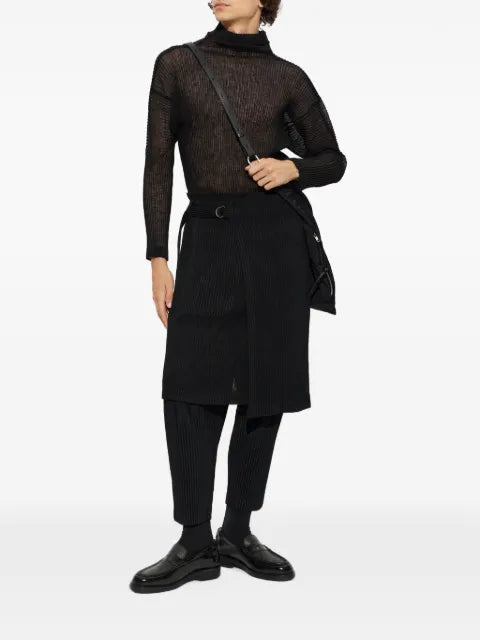 Homme Plissé Issey Miyake pleated turtleneck sweater