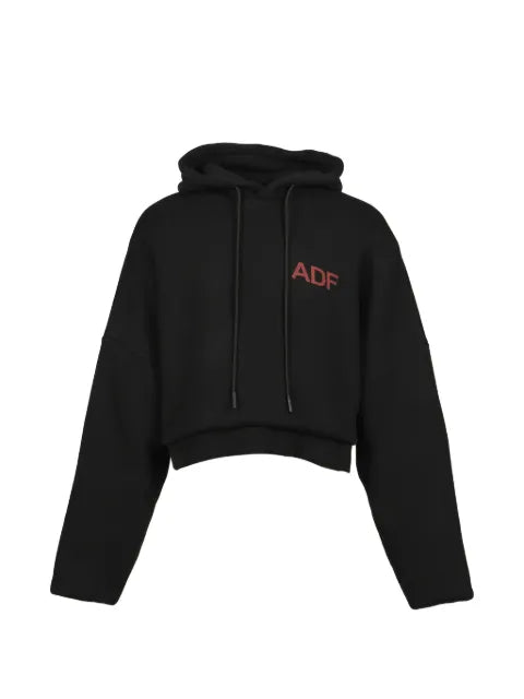 ARNODEFRANCE logo-print cropped hoodie