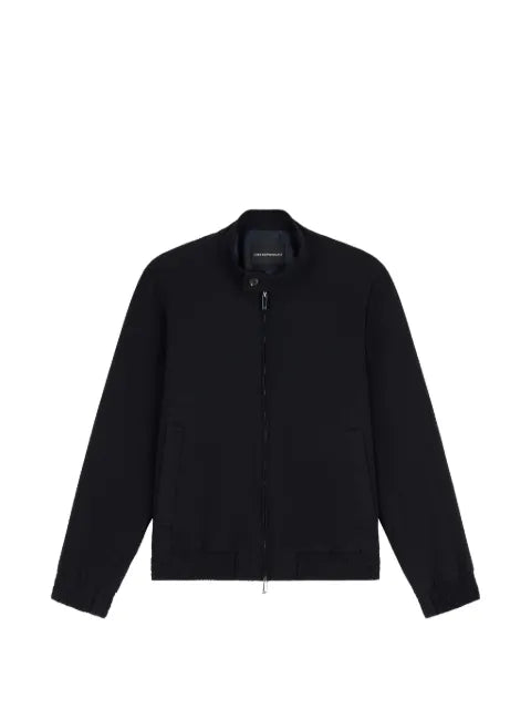 Emporio Armani textured blouson jacket
