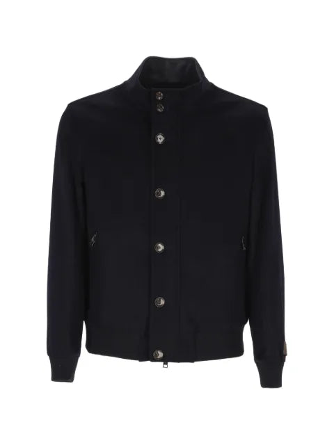 ON THE BUND button-up bomber jacket