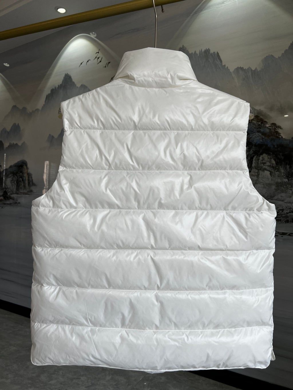 Moncler Tib White Down Vest