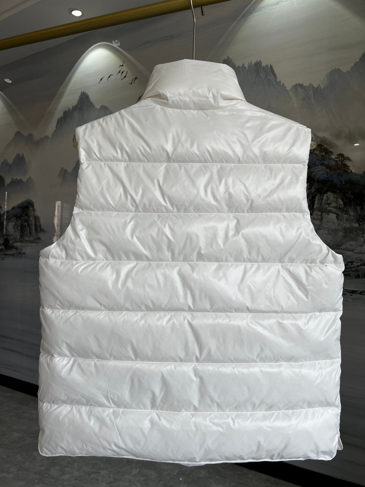 Moncler Tib White Down Vest