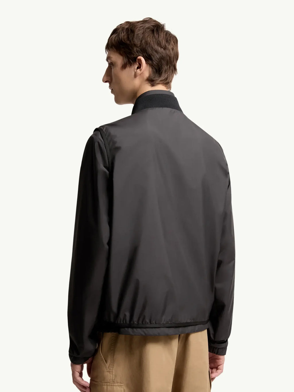 Moncler Charcoal Grey Lightweight Zip Jacket