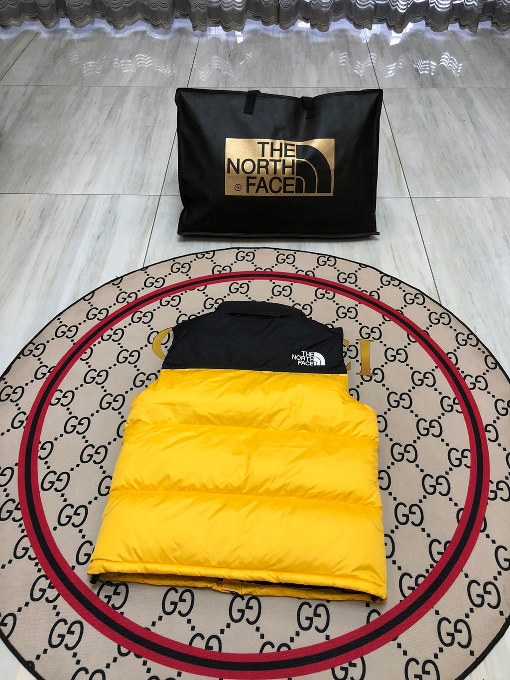 The North Face 1996 Retro Nuptse Yellow Down Vest