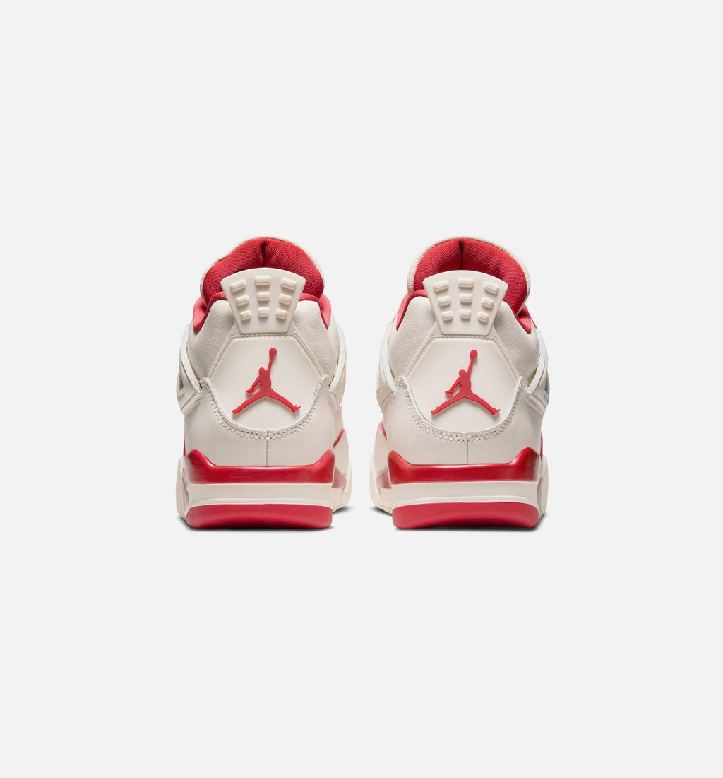 Air Jordan 4 Retro Valentine's Day Women's Shoes - Ivory/Red