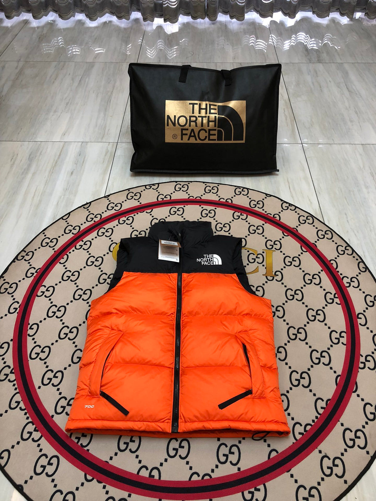 The North Face 1996 Retro Nuptse Orange Down Vest
