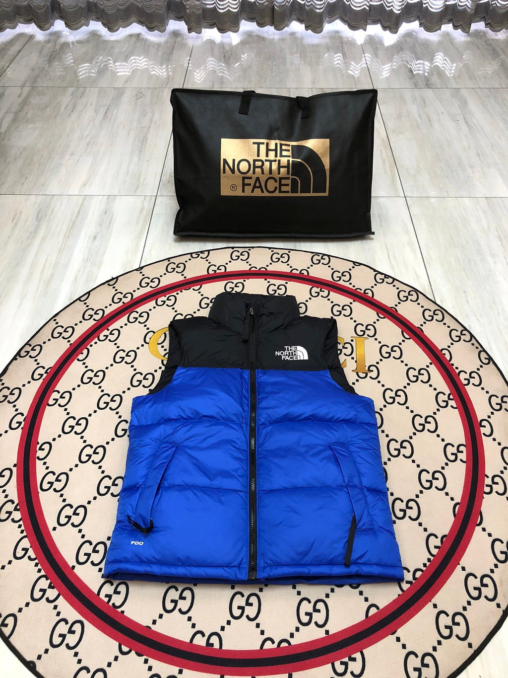The North Face 1996 Retro Nuptse Blue Down Vest