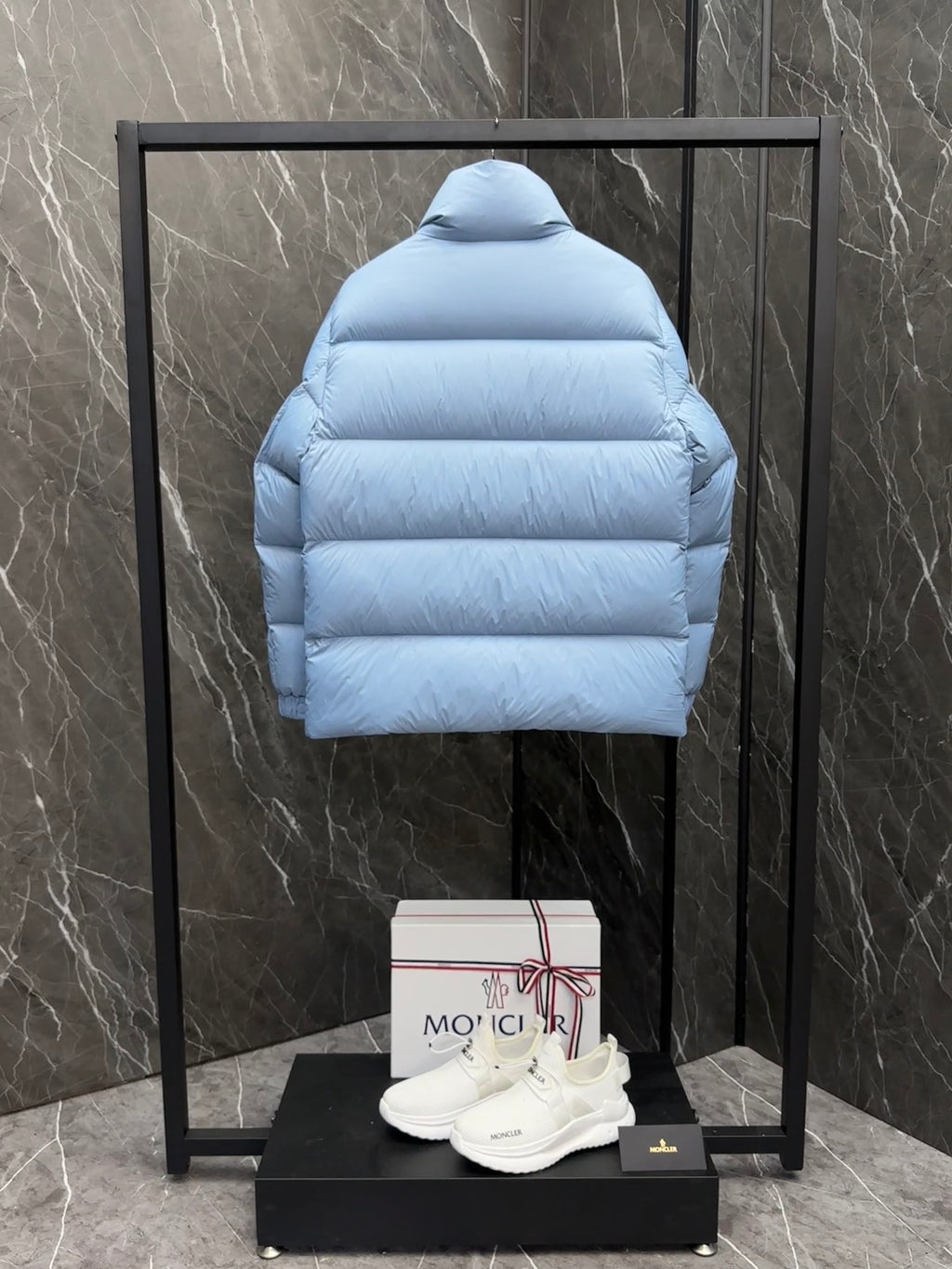 Moncler Maya Down Jacket Powder Blue