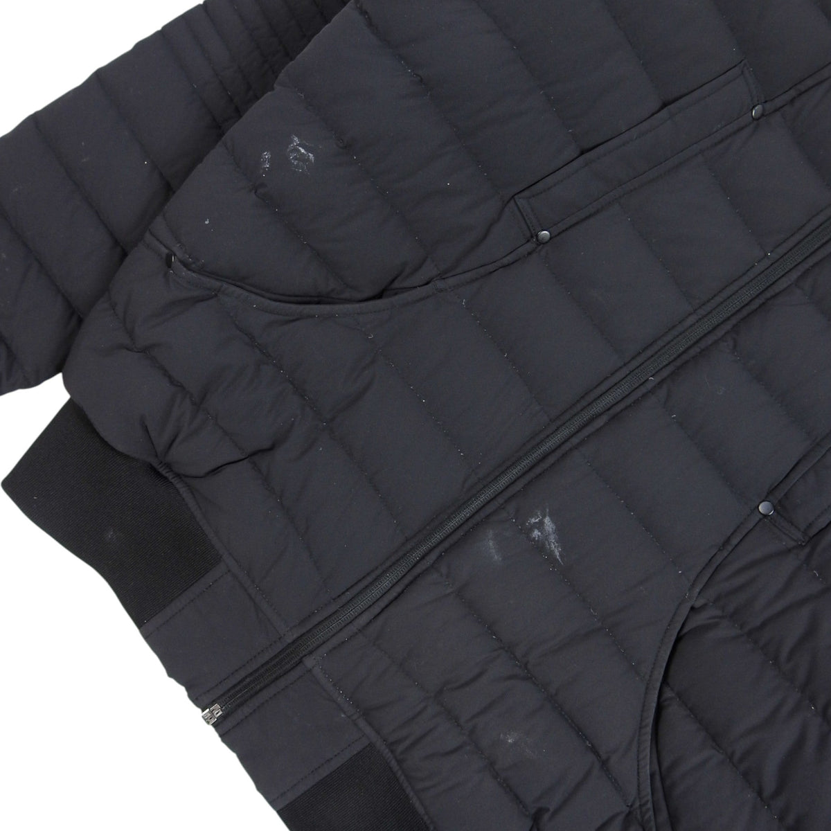 Moncler Black Down Bomber Jacket