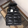 Moncler Maya Black Hooded Down Vest