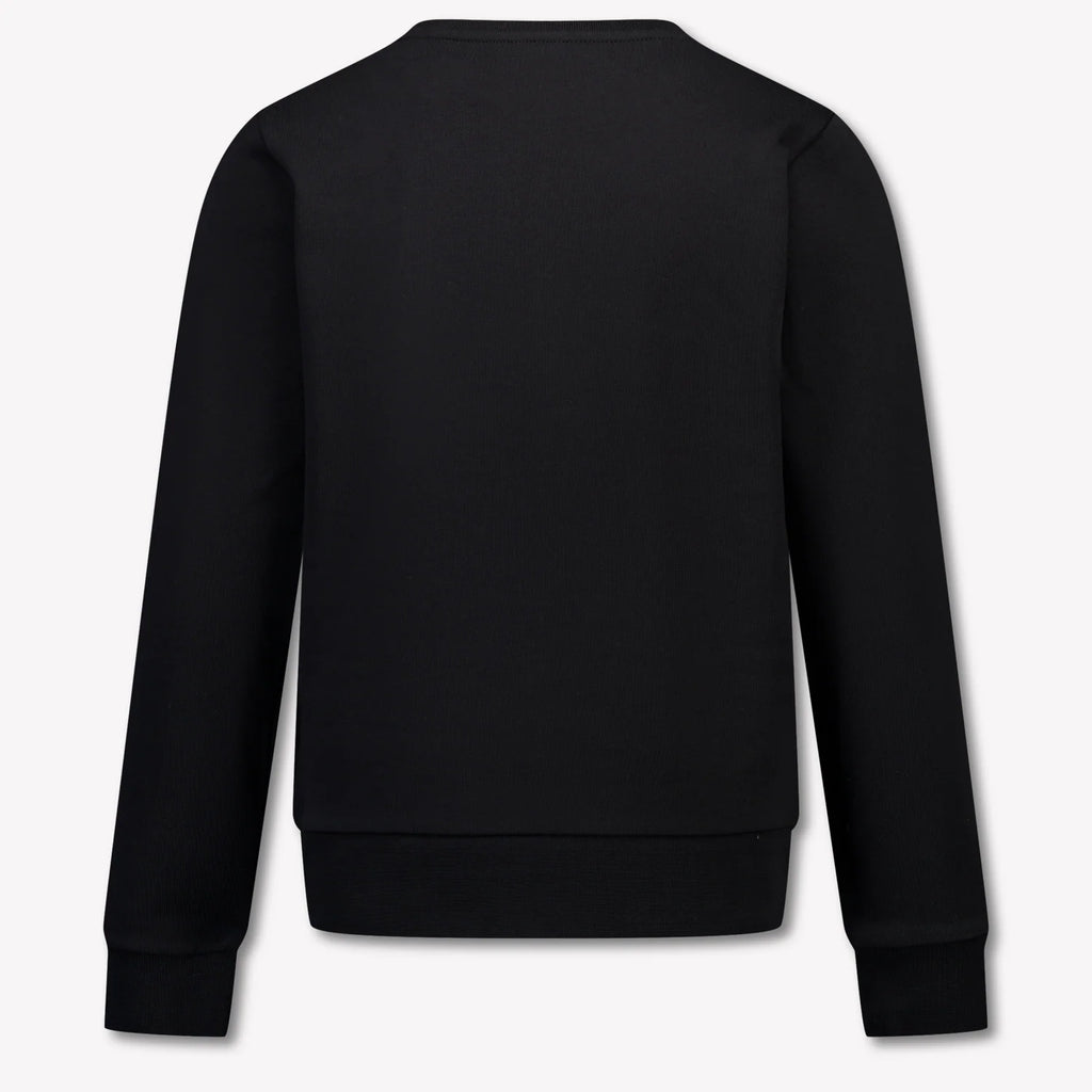 Moncler Black Logo Script Crewneck Sweatshirt
