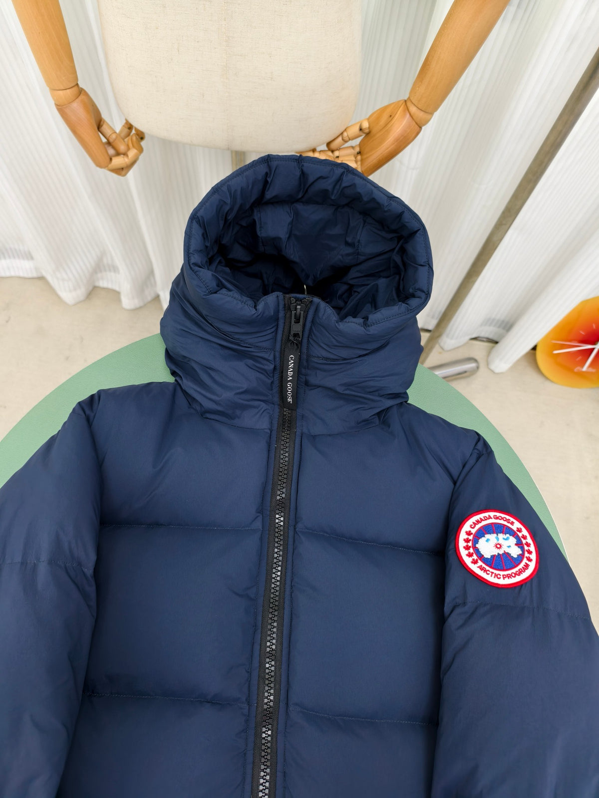 Canada Goose Lawrence Puffer Navy Blue Hooded Down Jacket