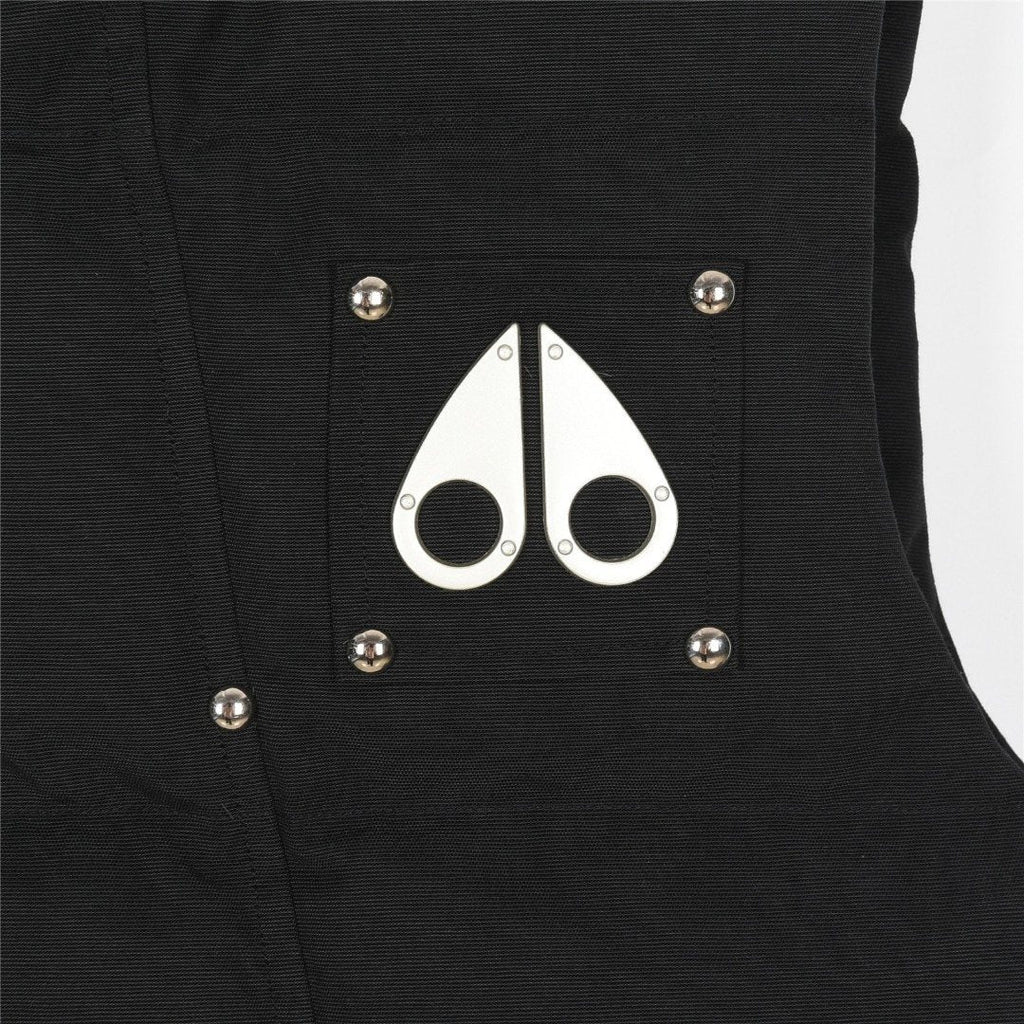 Moose Knuckles Black Textured Down Vest