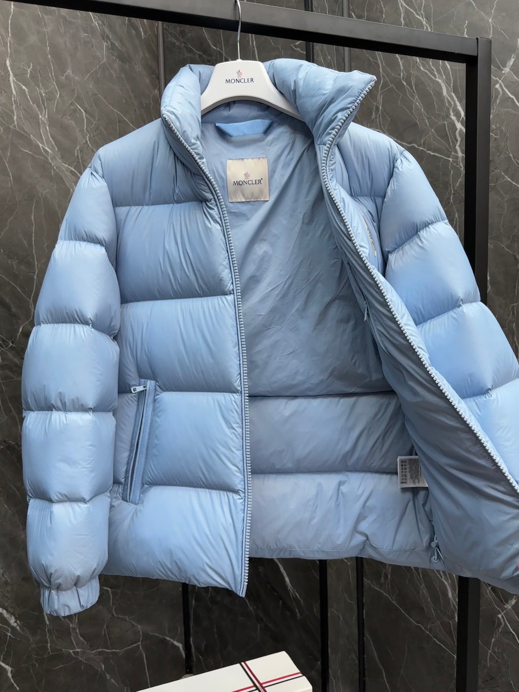 Moncler Maya Down Jacket Powder Blue