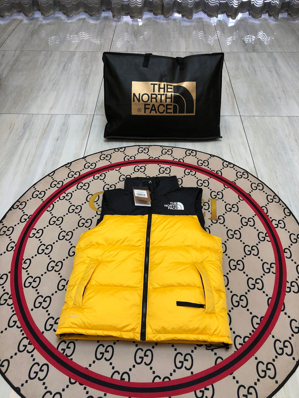 The North Face 1996 Retro Nuptse Yellow Down Vest