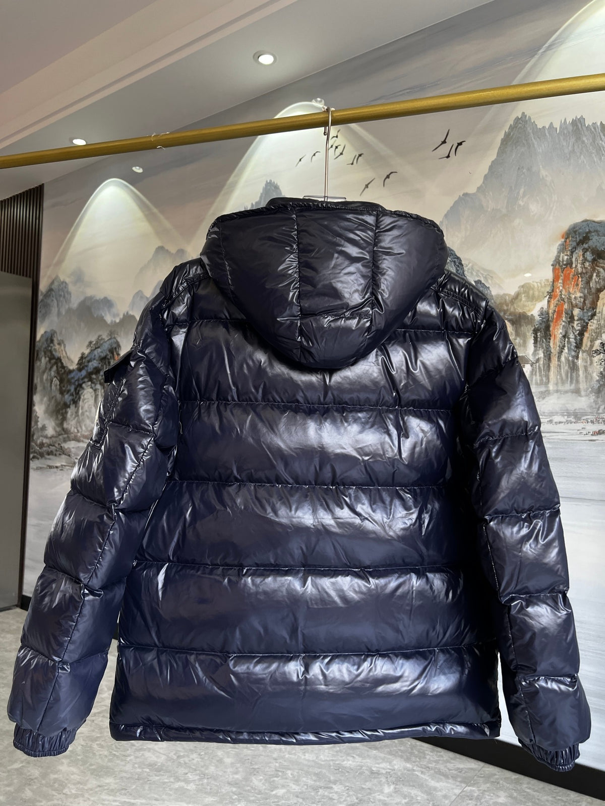 Moncler Maya Down Jacket Navy Blue