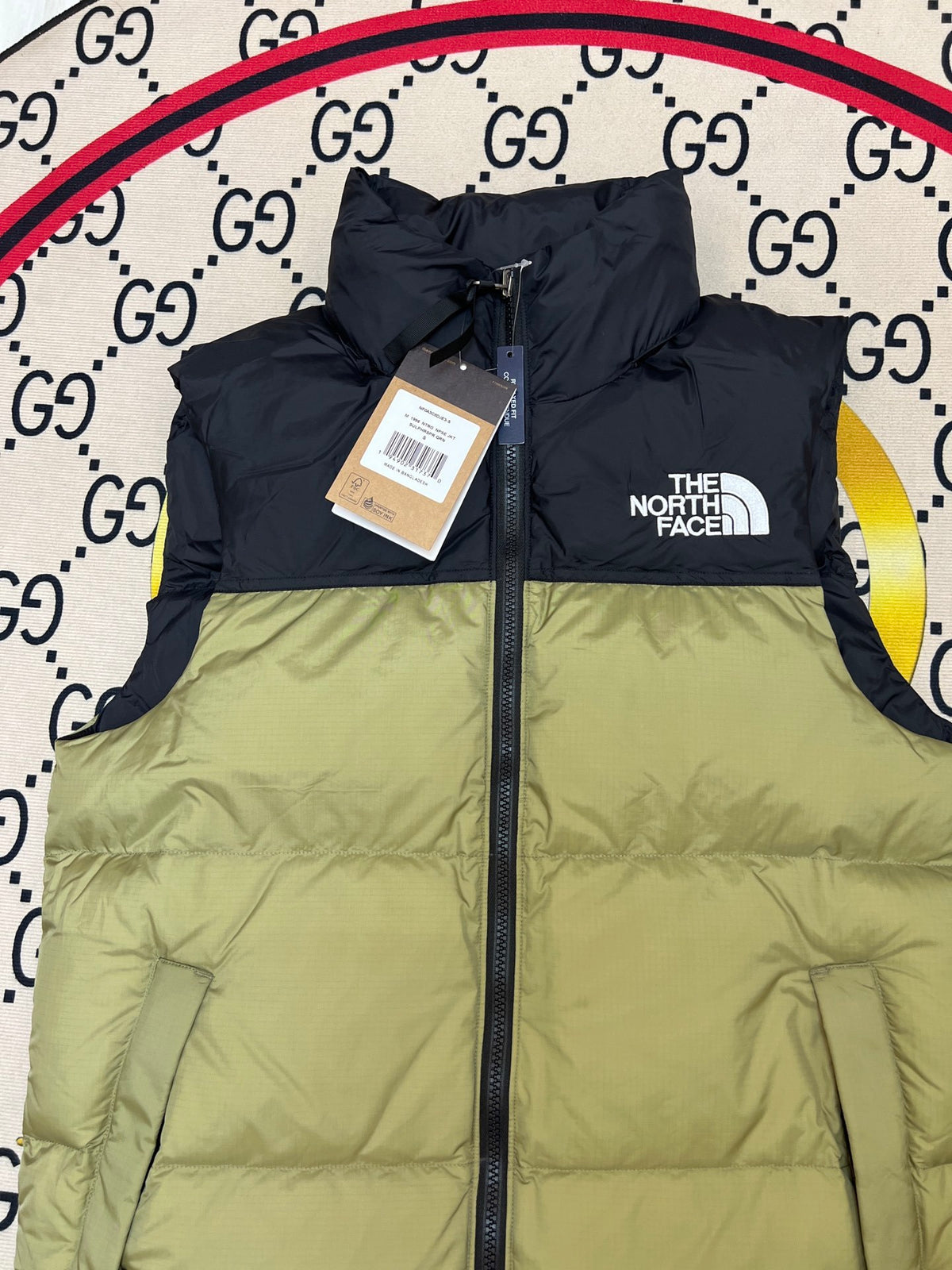 The North Face 1996 Retro Nuptse Olive Green Down Vest