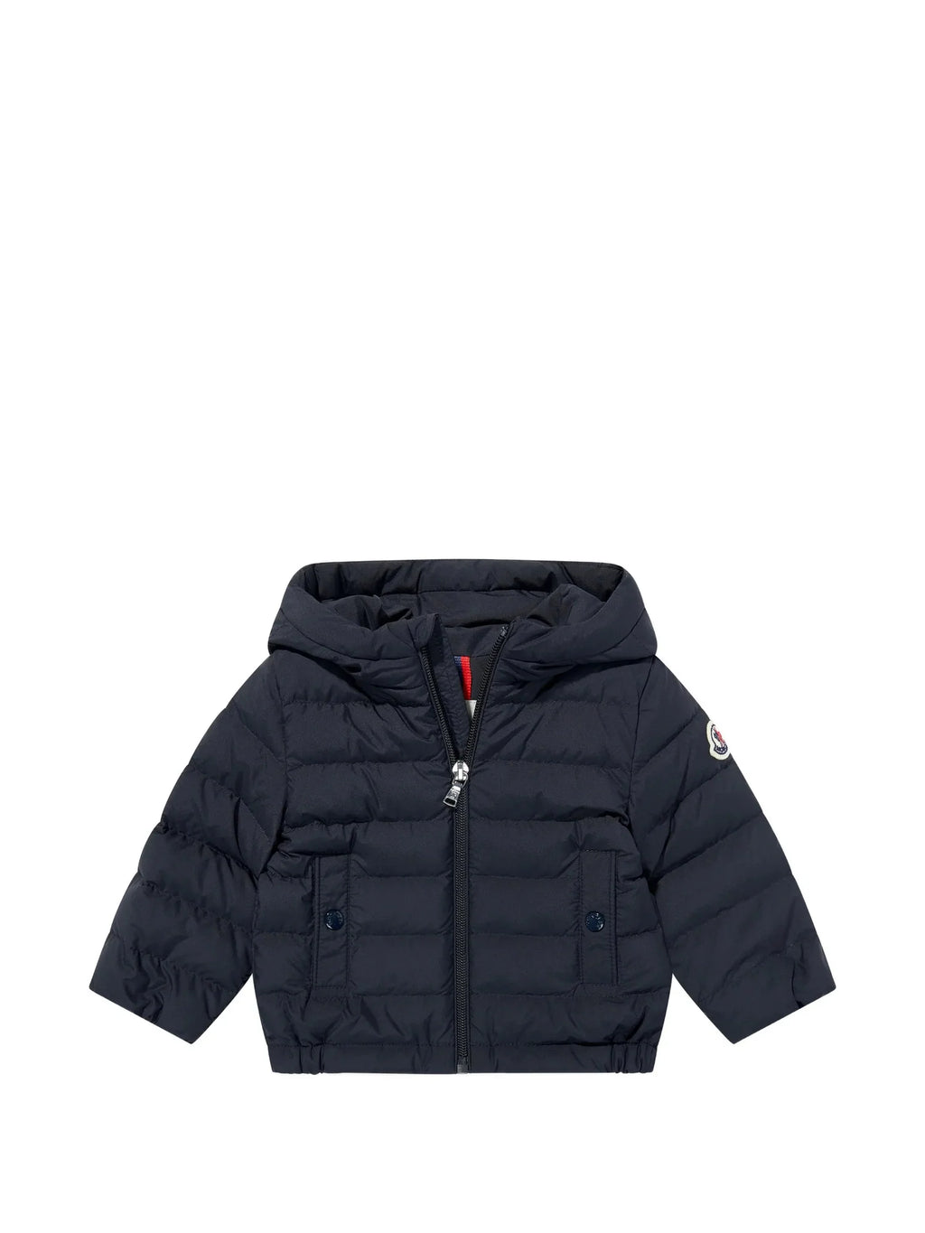 Moncler Kids Navy Hooded Down Jacket