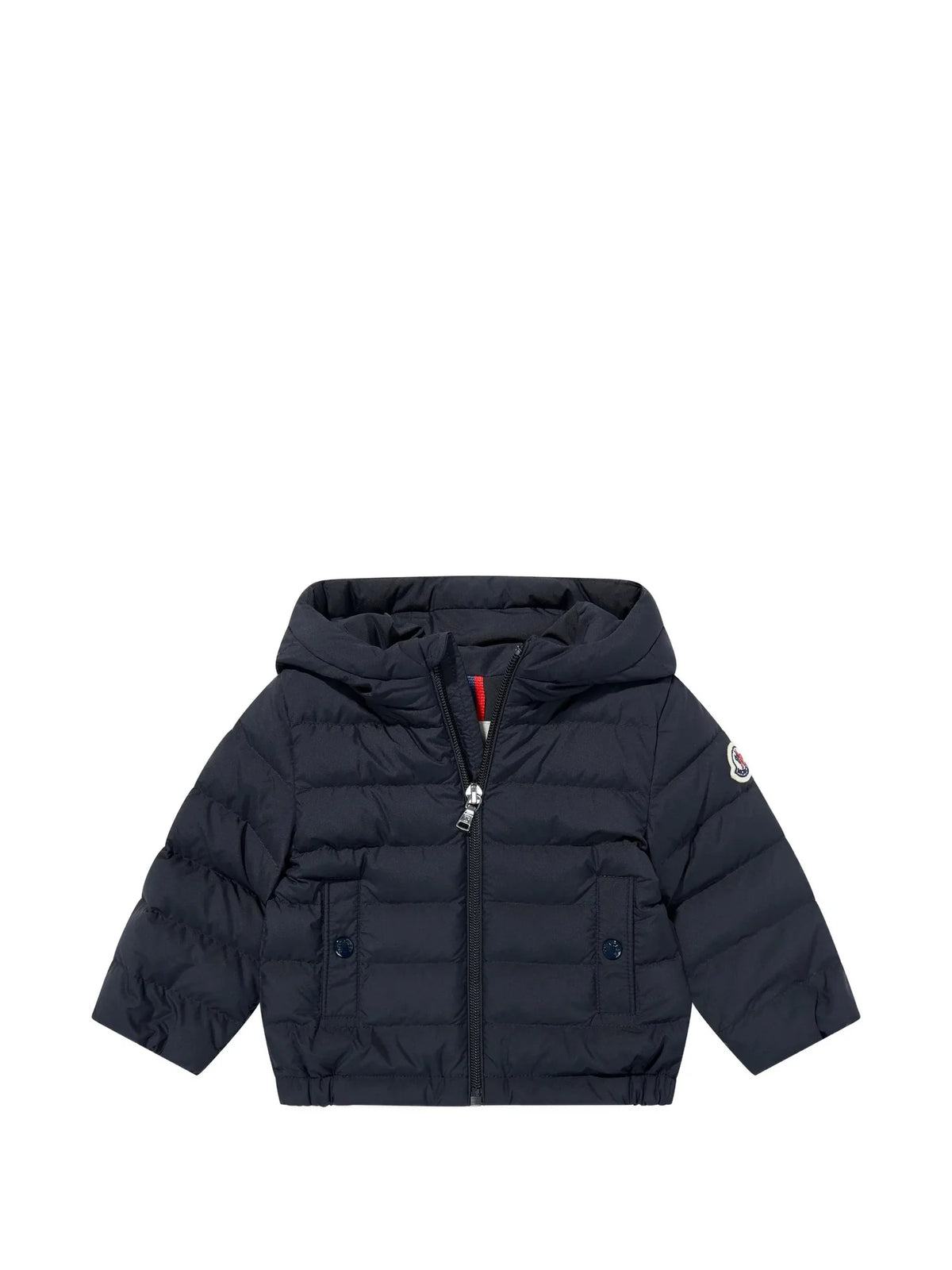 Moncler Kids Navy Hooded Down Jacket