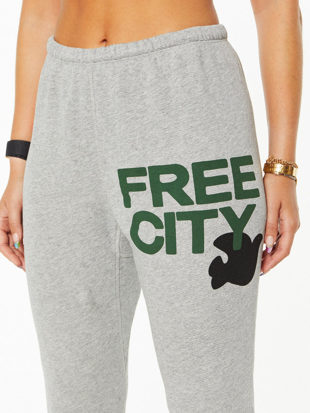 FREECITYLARGE HTHR 3/4 SWEATS