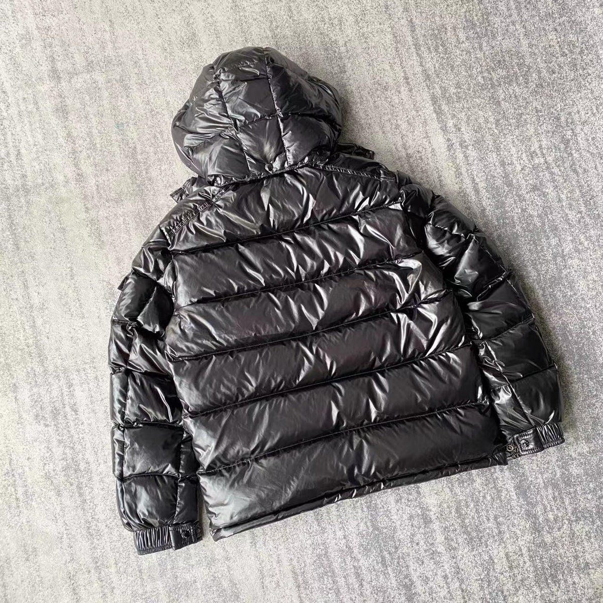 Moncler Black Maya Hooded Down Jacket