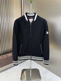 Moncler Black Varsity Bomber Jacket