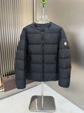 Moncler Black Collarless Down Jacket