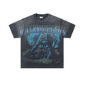 VALE USA Washed Black Graphic T-Shirt