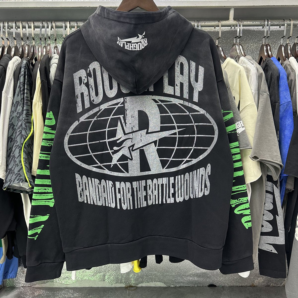 Rough Play SoulBoy Rhinestone Graphic Hoodie
