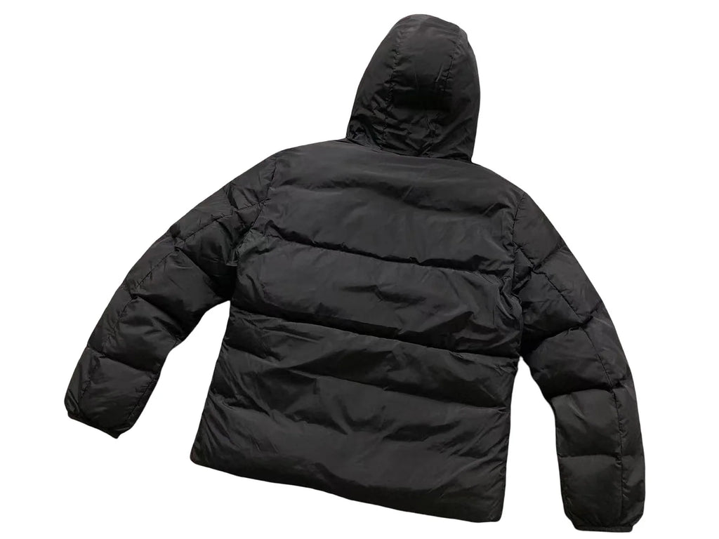 Moncler Black Logo Hood Down Jacket