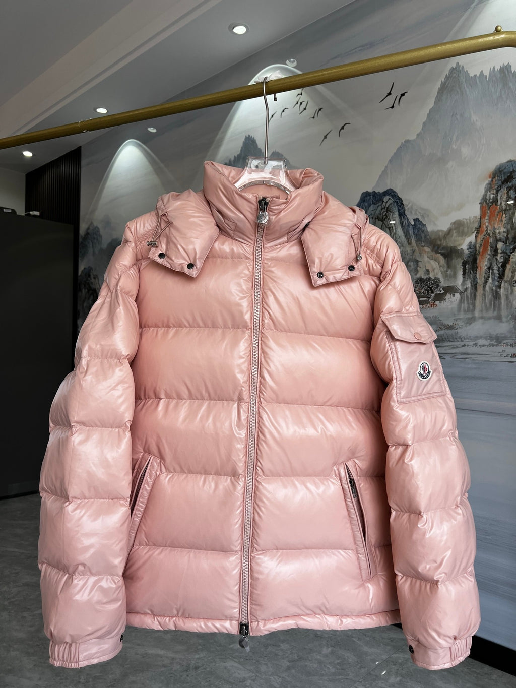 Moncler Maya Down Jacket Blush Pink
