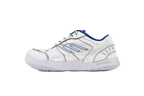 Balenciaga Hamptons Sneaker White Blue 841765 WCURB 9141