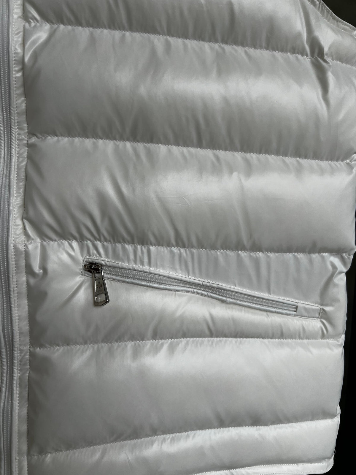Moncler Tib Black High-Gloss Down Vest
