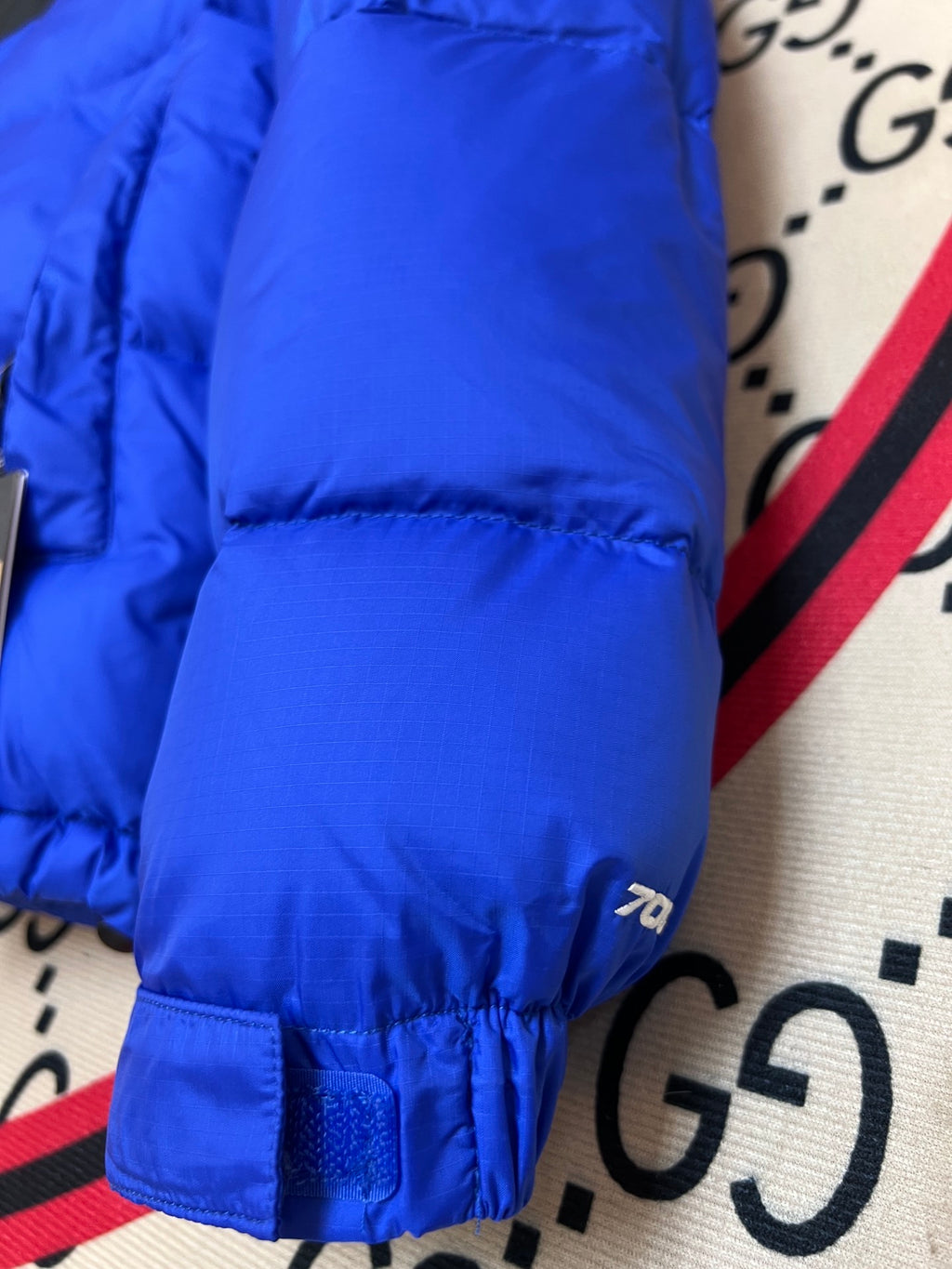 The North Face Nuptse 700 Down Jacket Bolt Blue Black