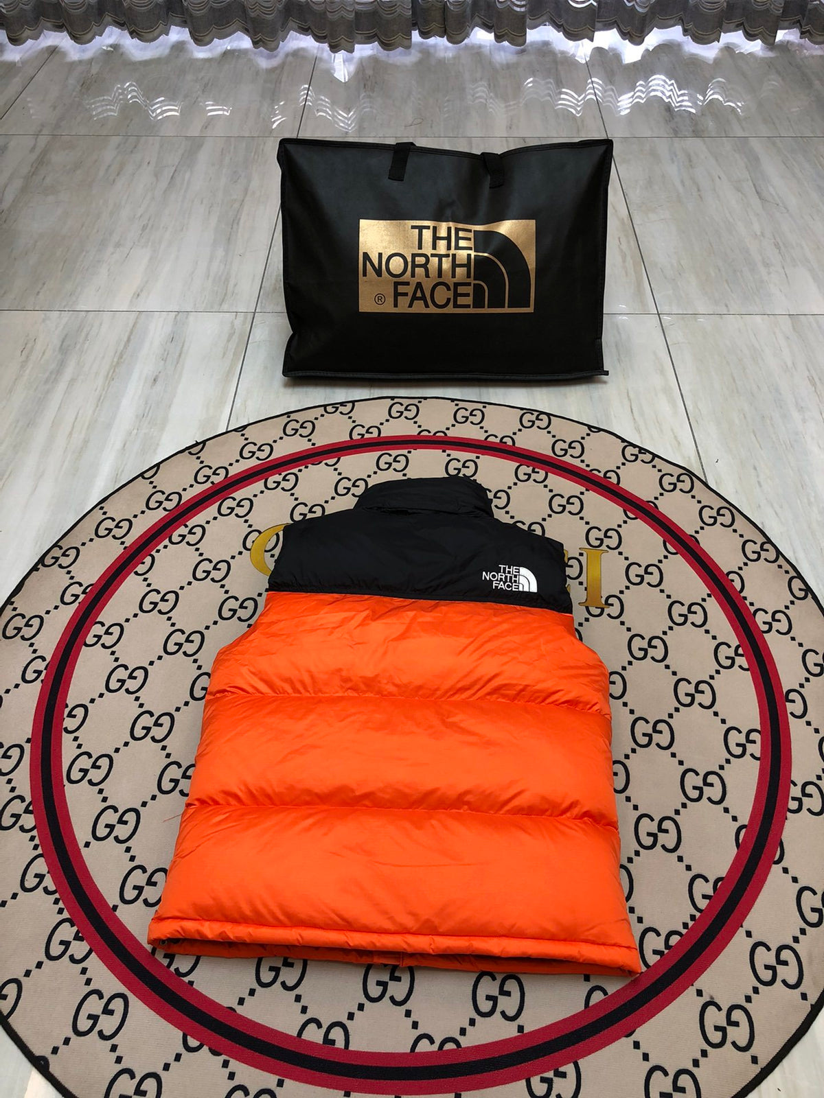 The North Face 1996 Retro Nuptse Orange Down Vest