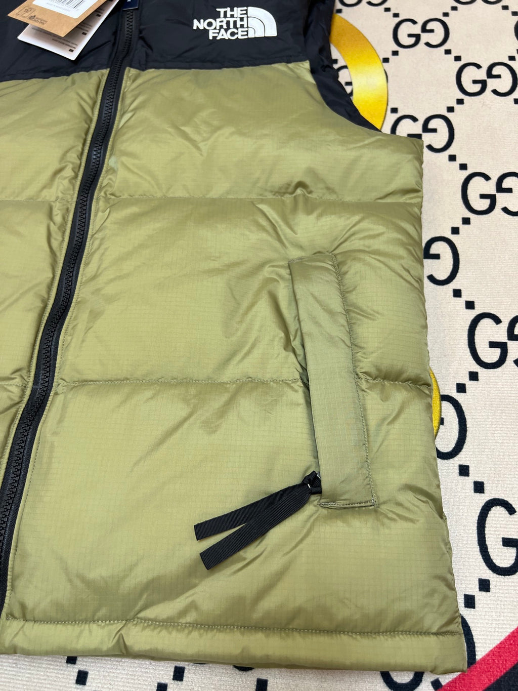 The North Face 1996 Retro Nuptse Olive Green Down Vest