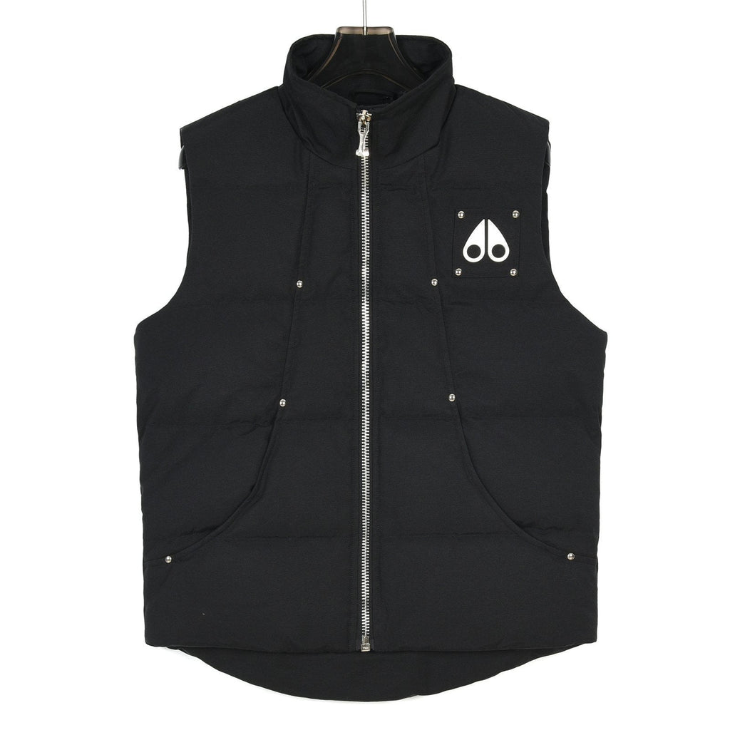Moose Knuckles Black Textured Down Vest