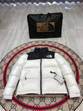 The North Face Nuptse 700 Down Jacket White Black