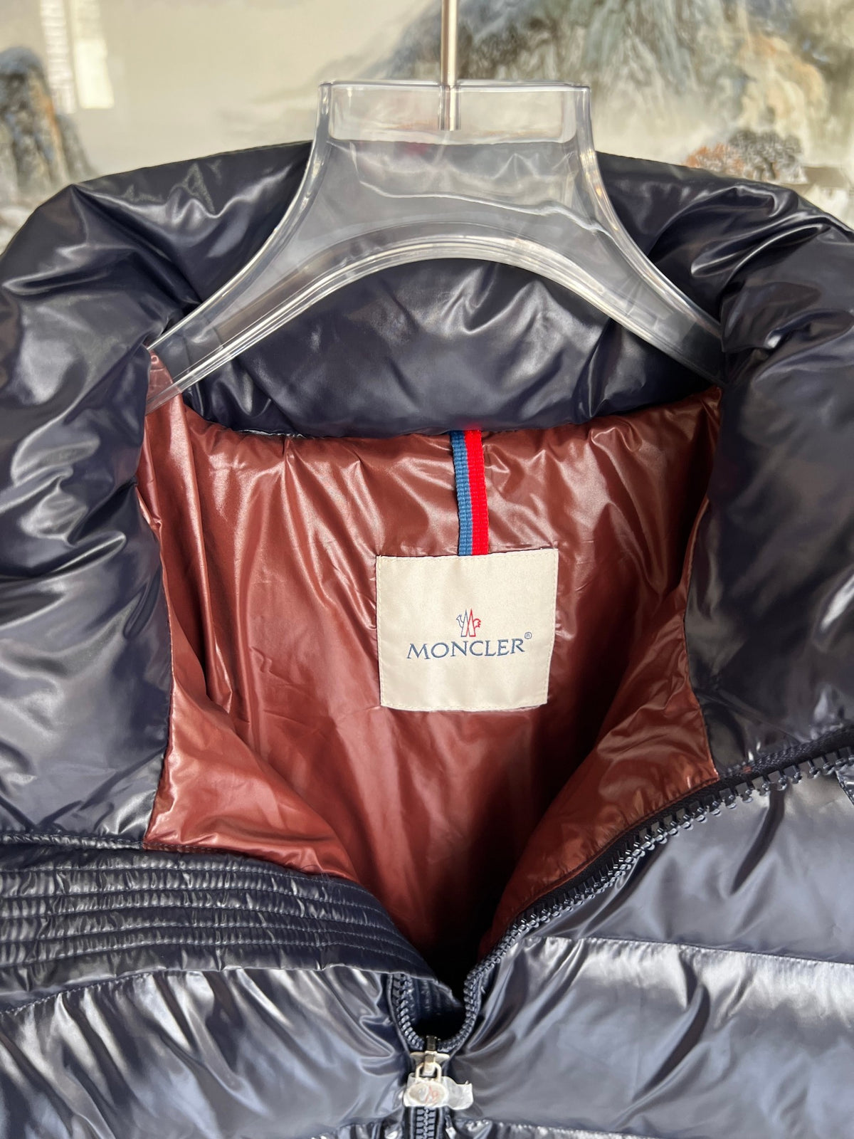 Moncler Maya Down Jacket Navy Blue