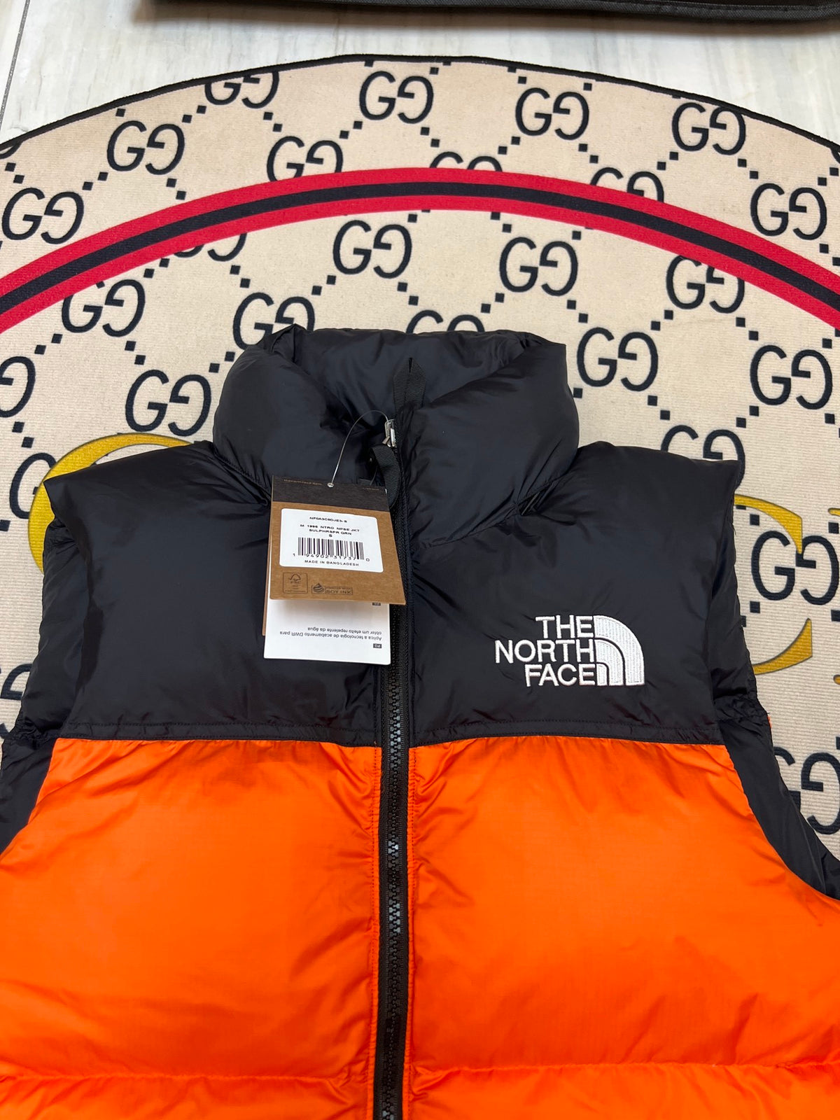 The North Face 1996 Retro Nuptse Orange Down Vest