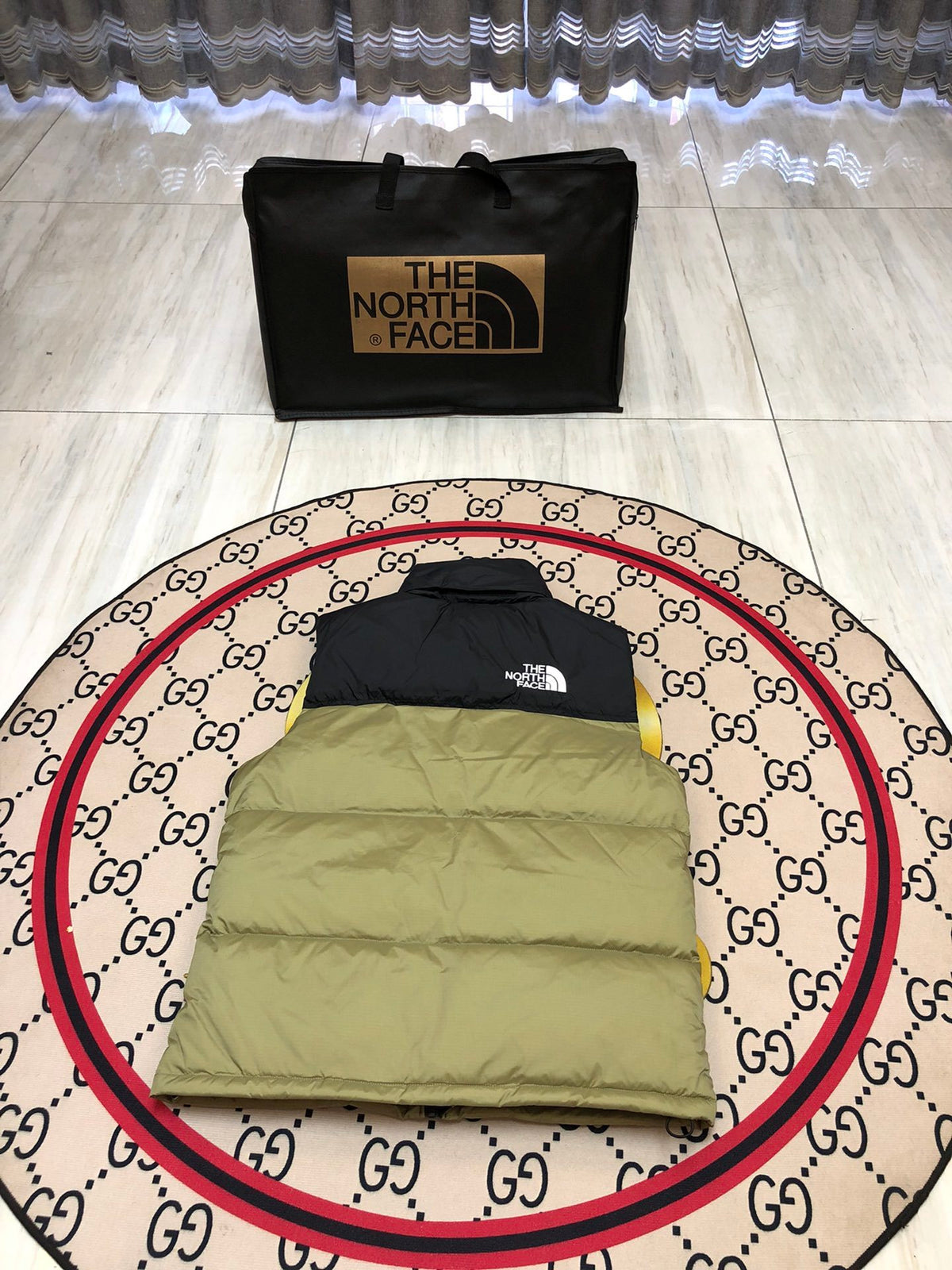 The North Face 1996 Retro Nuptse Olive Green Down Vest