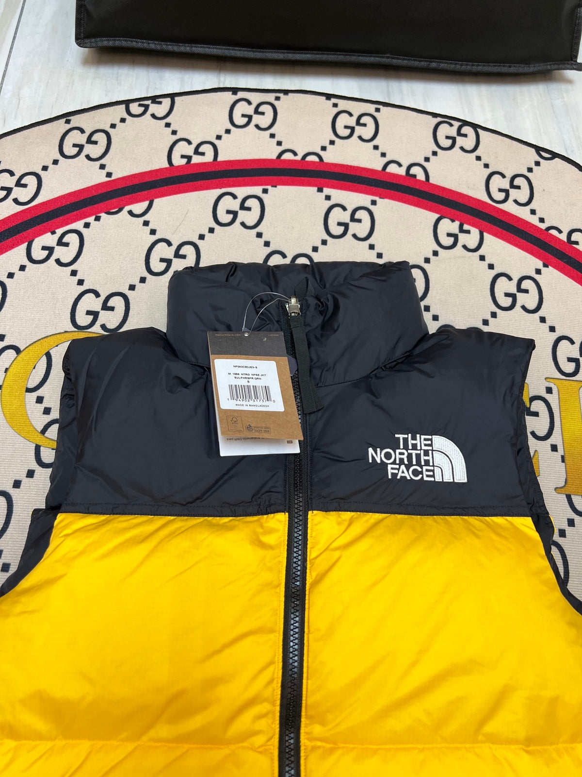 The North Face 1996 Retro Nuptse Yellow Down Vest