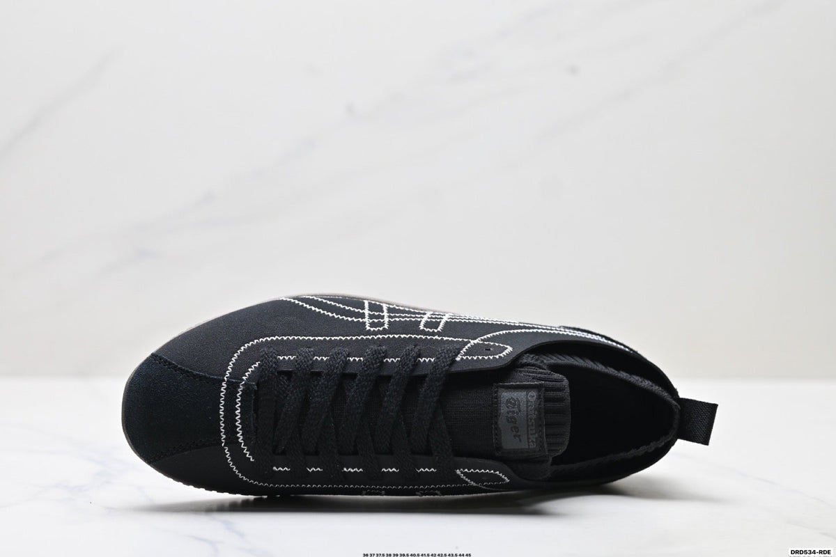 Onitsuka Tiger Low Profile Runner Black Line Art Unisex Shoes Style 33