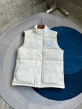 Canada Goose Freestyle Crew White Down Vest – Tone-on-Tone Logo