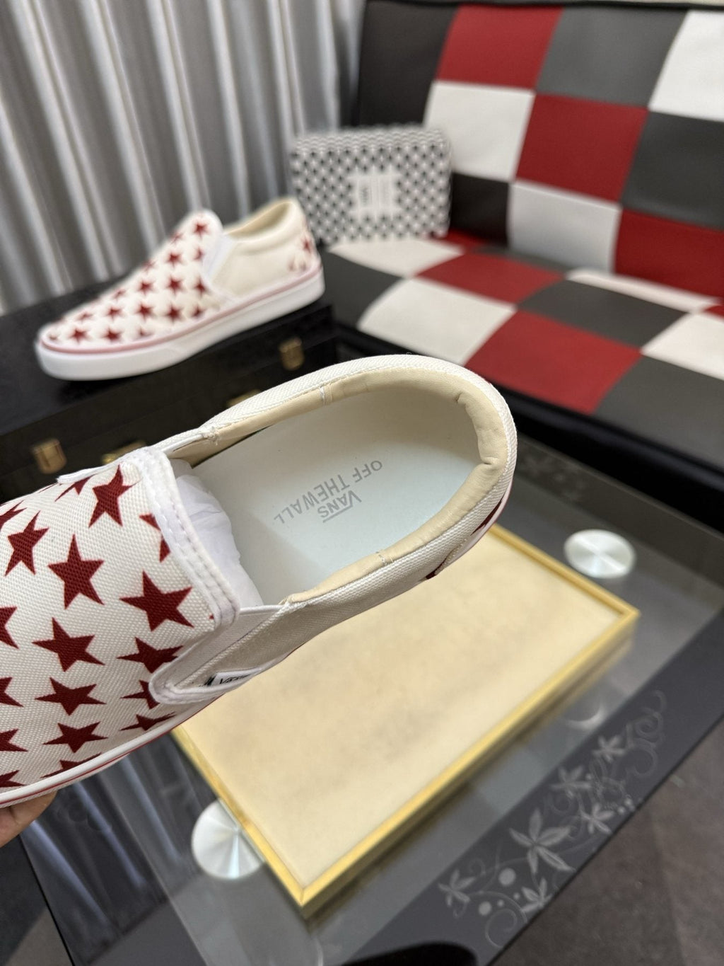 Vans Red Star Slip-On Sneakers