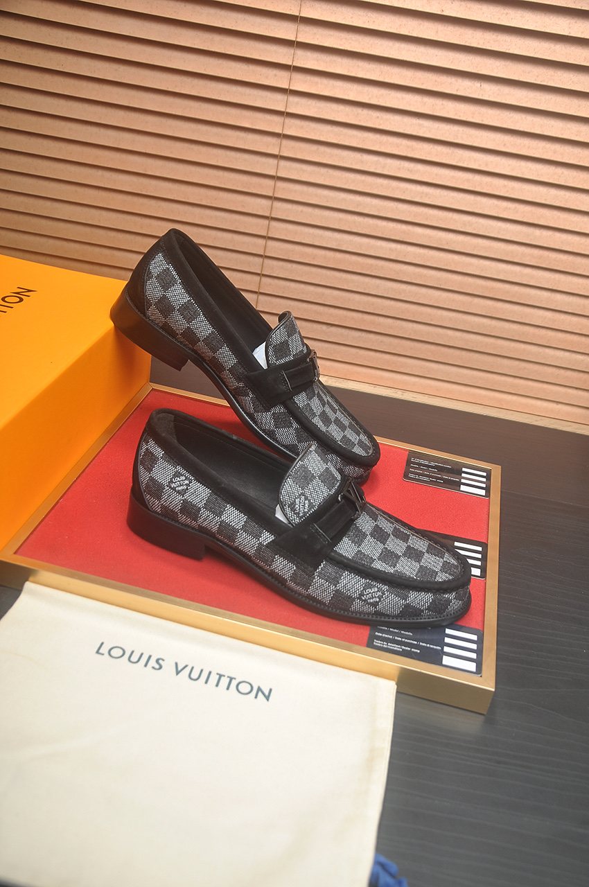 Louis Vuitton Checkerboard Buckle Loafers